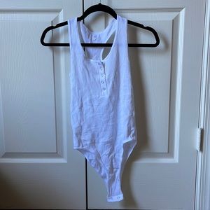 Aura racer back scoop neck body suit